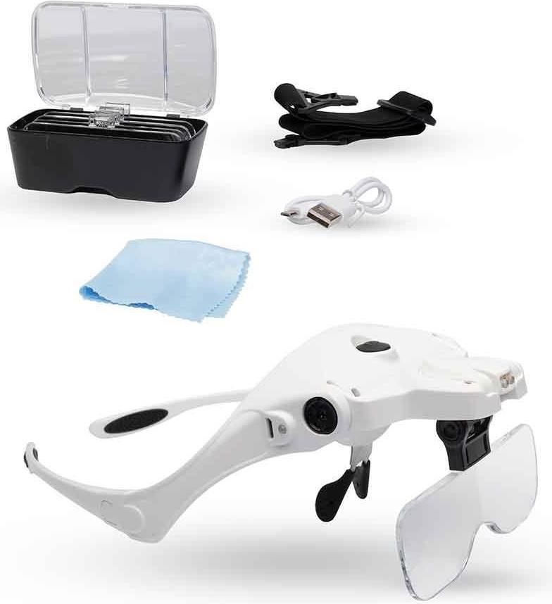 LightCraft LED Magnifier Spectacles & Headband
