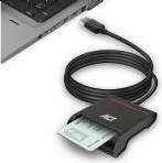 External USB Smartcard eID Card Reader, black