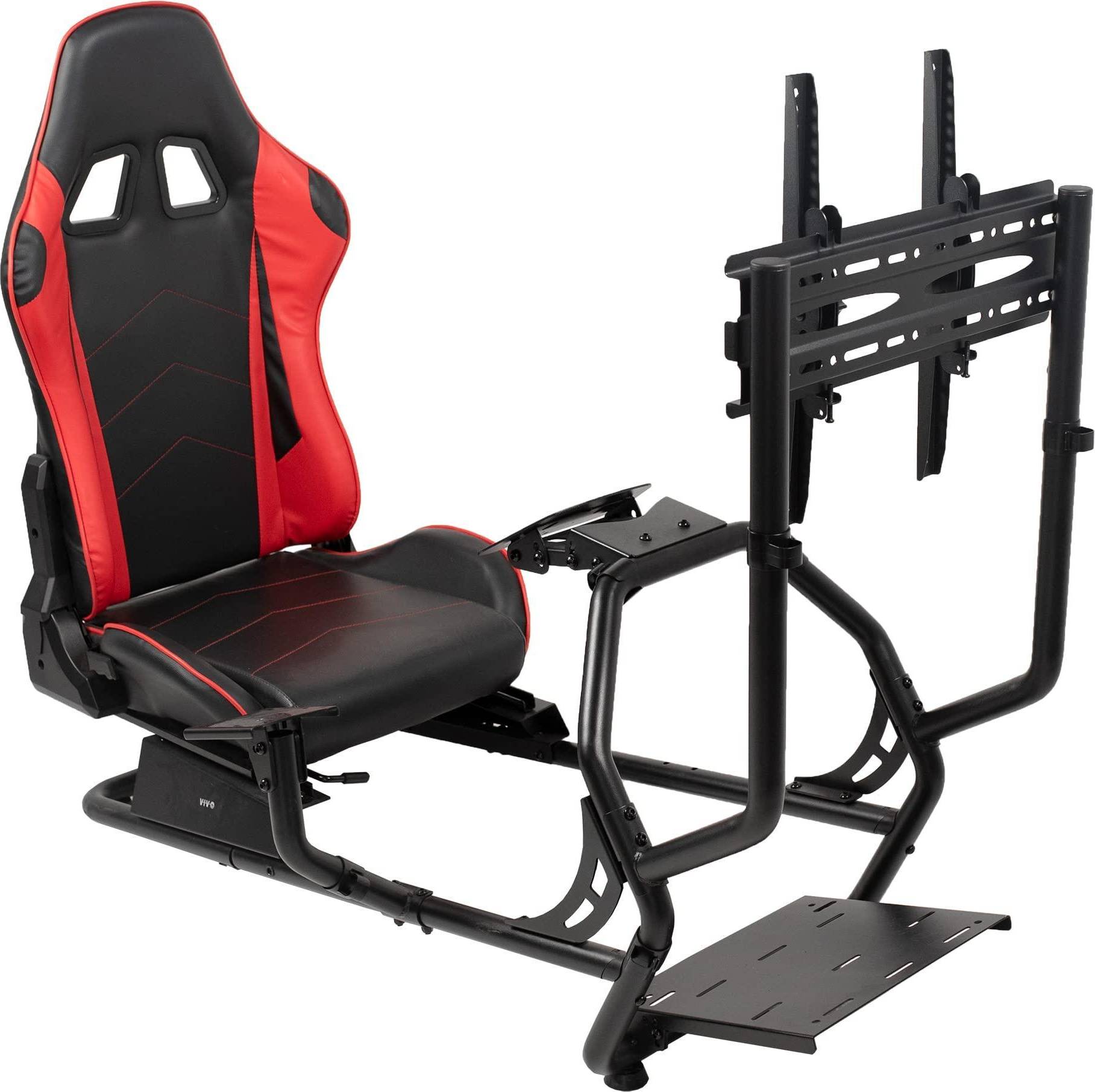 Racing simulator seat Vivo Racing Simulator Cockpit - Black/Red