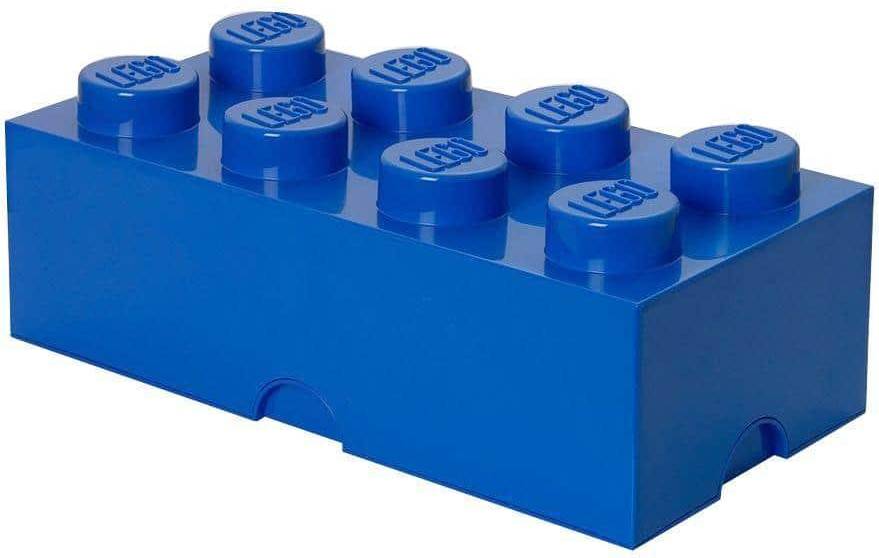 Lego storage brick 8 LEGO Bright Blue Stackable Box