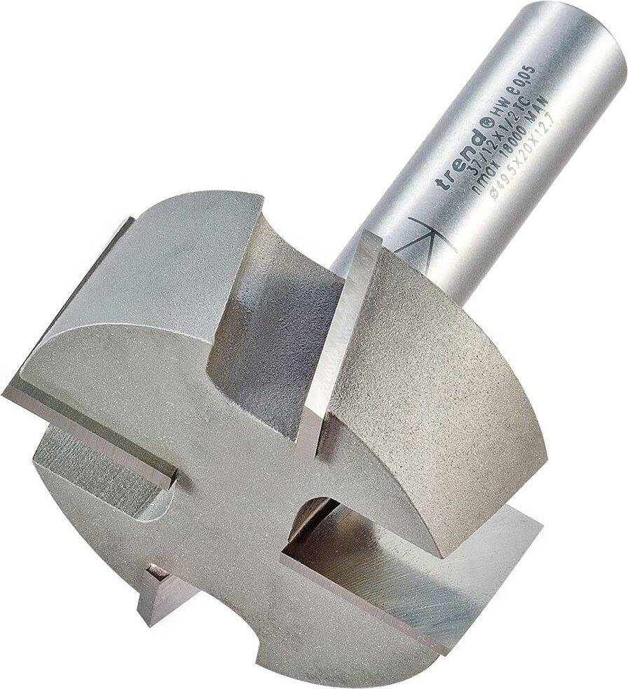 Trend Large Tenon Router Cutter 50mm 20mm 1/2