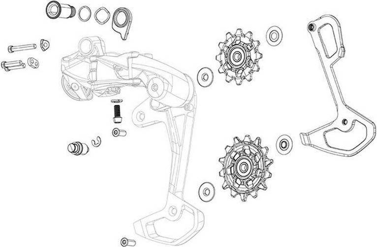 Sram force shifter Sram Rear Derailleur Inner Cage Force E-tap Axs With
