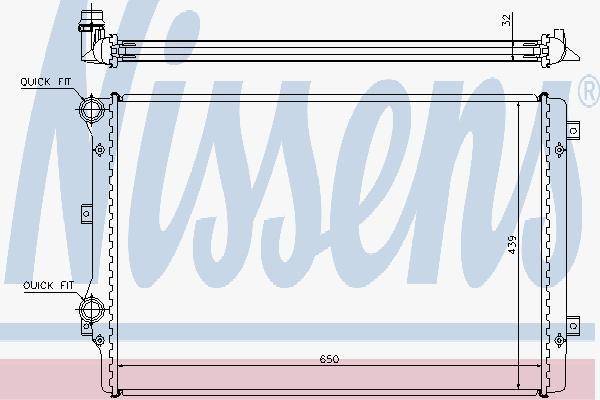 Nissens 65279A Radiator, Engine Cooling