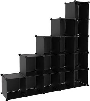 Cube storage with doors vidaXL Stackable Storage System 15pcs