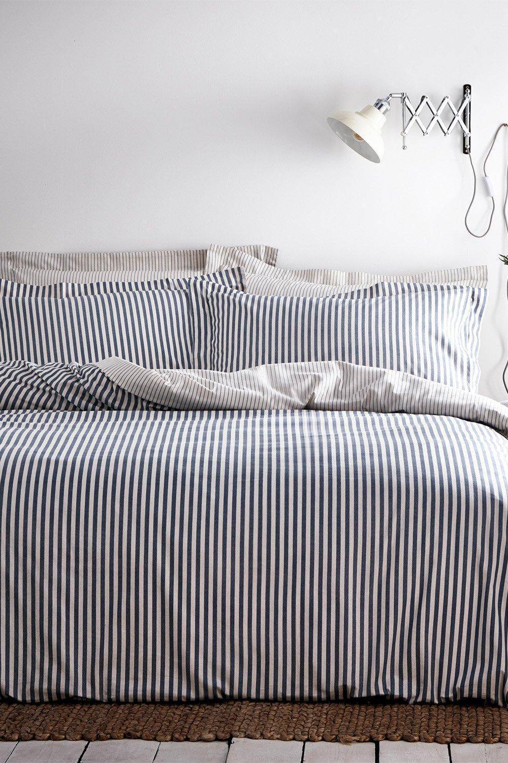 Completo Federa Cotone Righe Set
