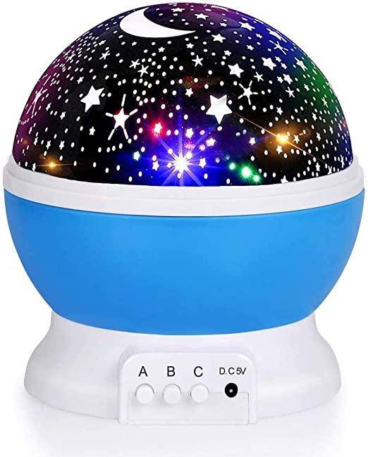 Star projector Fortally Star Projector 360 Degree Rotation Night Light
