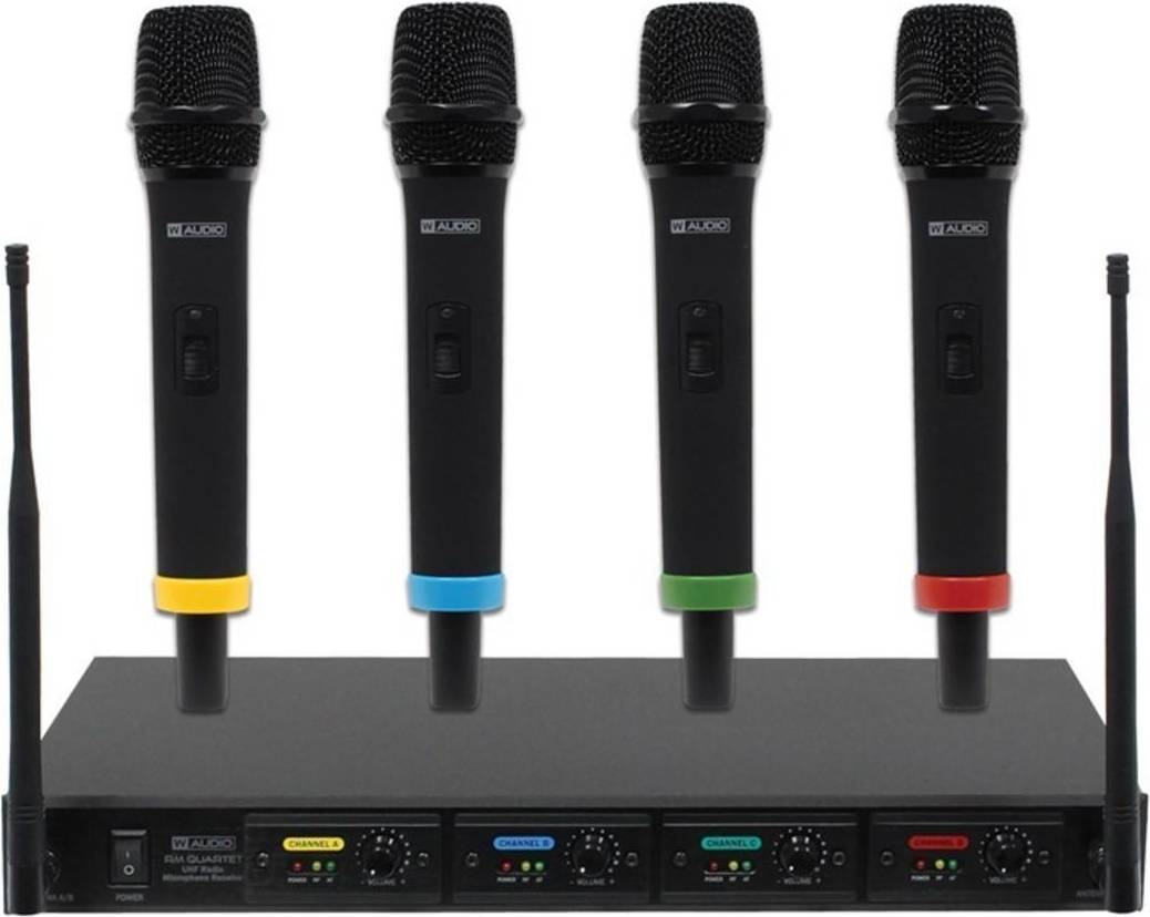 W-Audio W Audio RM Quartet Handheld Wireless Radio Microphone System