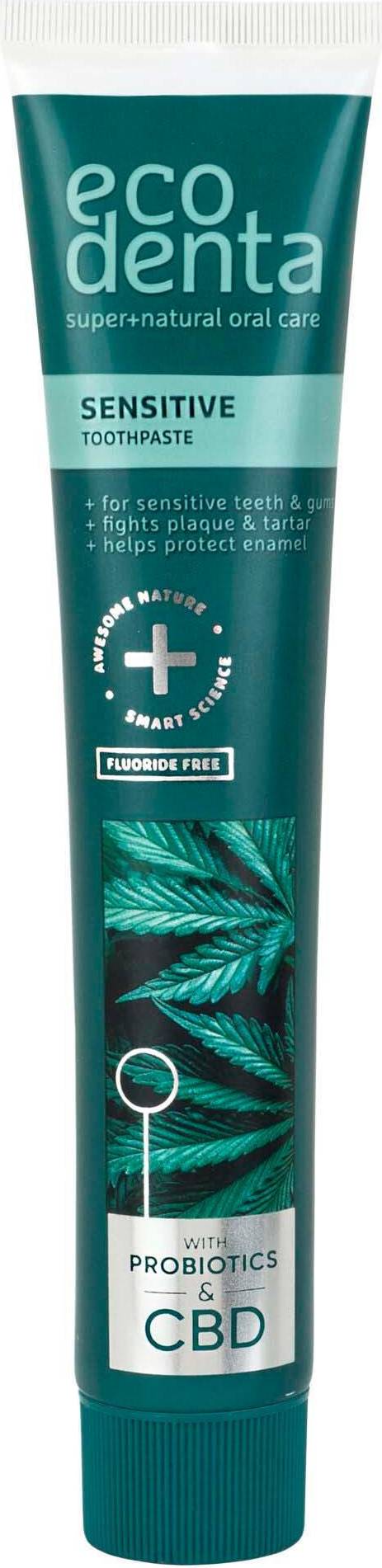 Ecodenta Sensitive Toothpaste with CBD Probiotics 75ml