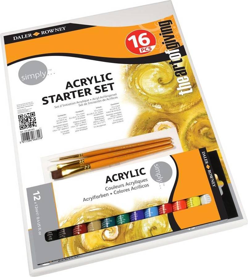 Daler Rowney Simply Acrylic Starter Set