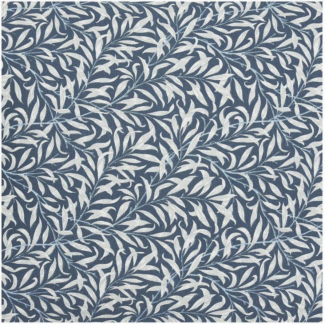 Hule Ramas Azul Oscuro-Blanco