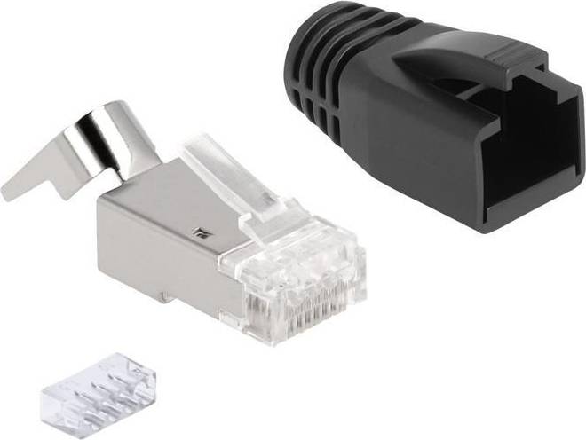 DeLock RJ45 Plug with strain relief