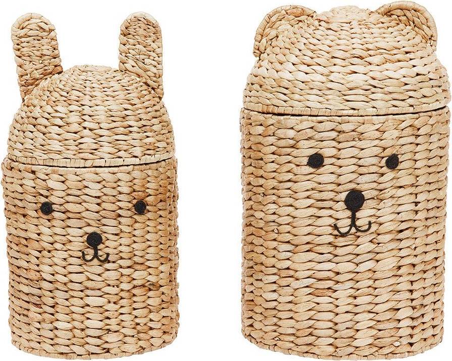 Bear & Rabbit Storage Basket Set 2-pcs