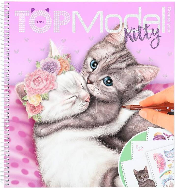 Depesche TOPModel Create Your Kitty Colouring & Sticker Book