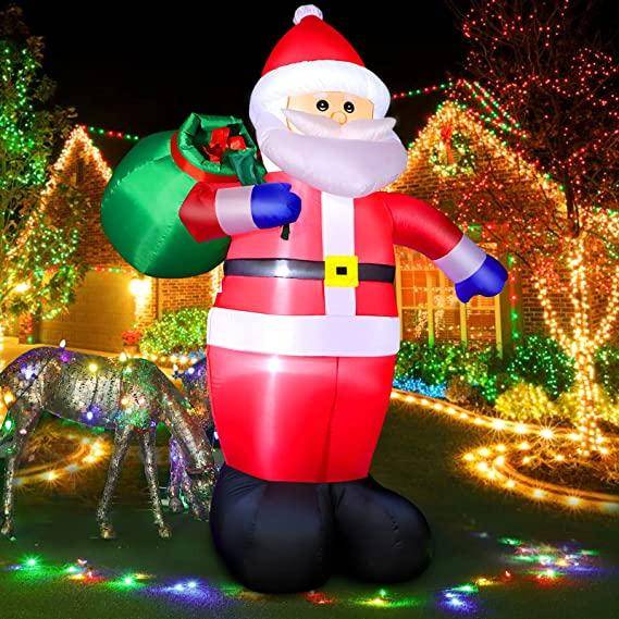 Inflatable santa FunFanso Inflatable Santa Claus Decoration 96"