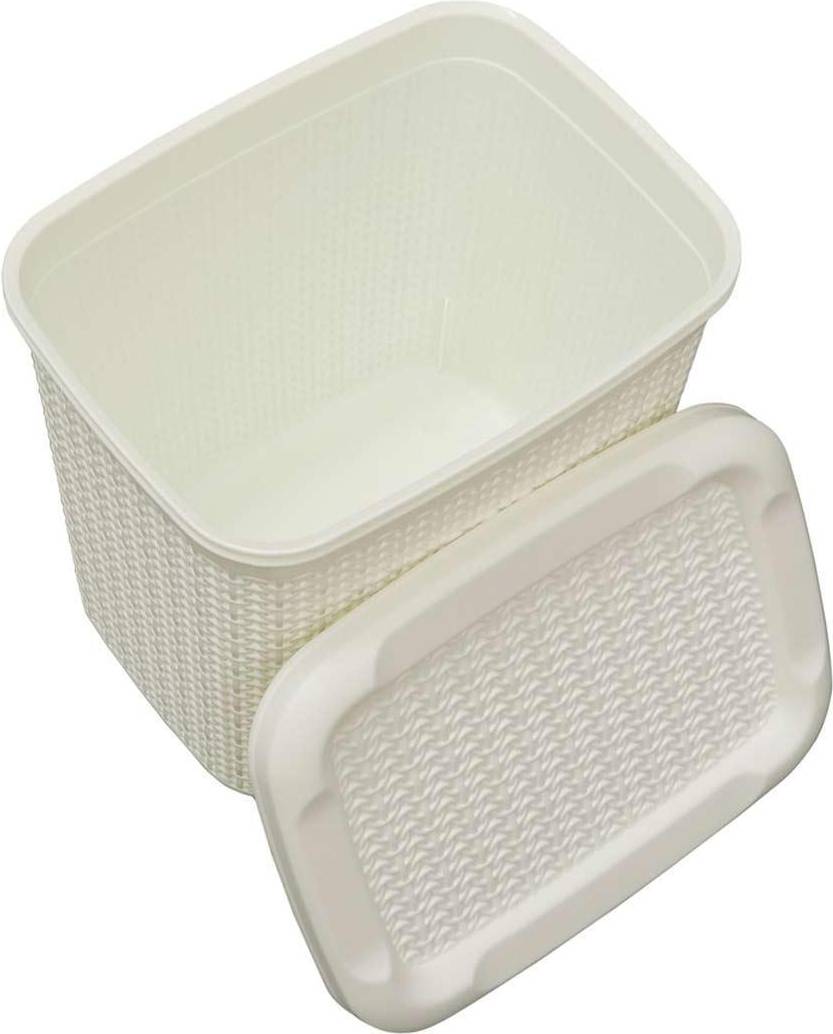 JVL 10L Knit Loop Plastic Storage Box