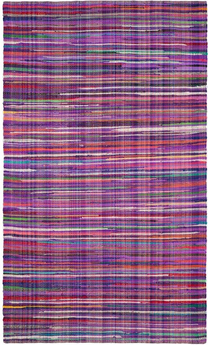 Safavieh Rag Rug Multicolor, Purple 72x72"