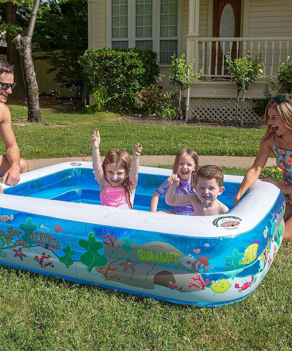 Poolmaster Kiddie Pools none Blue & White Inflatable Pool