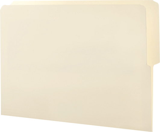 Standard Reinforced File Folder, End Tab, Letter