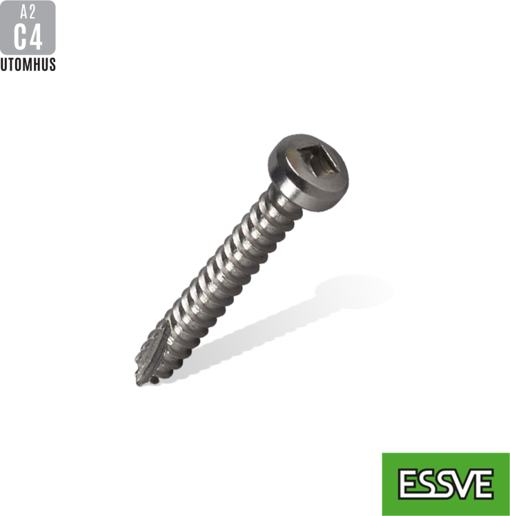 Essve A2, R1 3,5x25, R1 Fyrkant