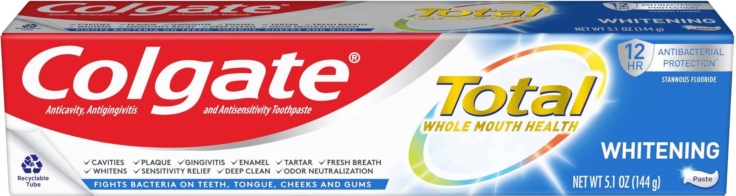 Colgate total Colgate Total Whitening Toothpaste, 4.8 OZ.