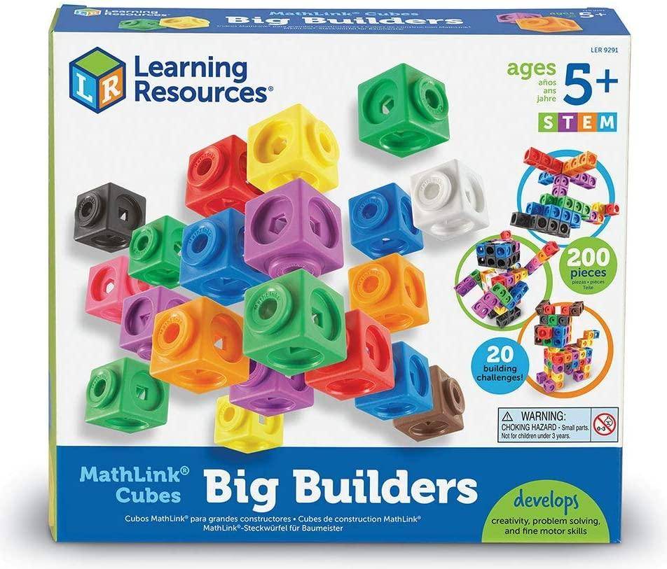 Learning Resources MathLink Cubes Big Builders 200pcs