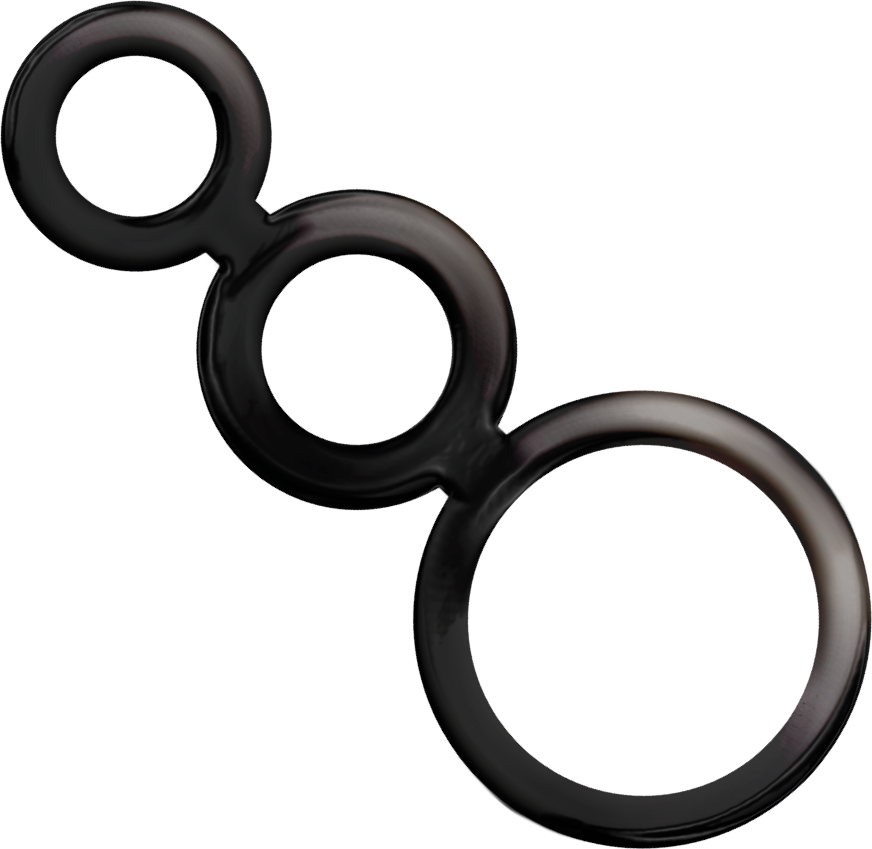 Cock ring's Sexleksaker Addicted Toys Rings Set For Penis Black