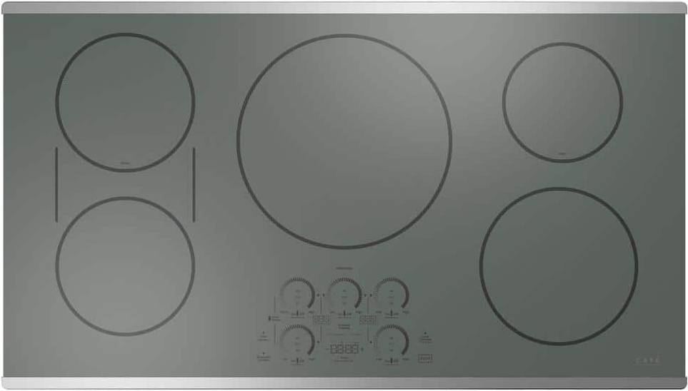 5 burner induction hob Cafe 36 Smooth Cooktop Induction Touch Control