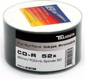 Traxdata Ritek CD-R Inkjet Printable 50 UDs