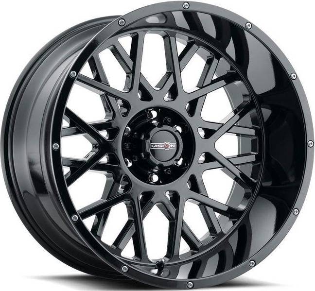 Vision 412 Rocker 18x9 8x170-12mm Gloss Wheel Rim