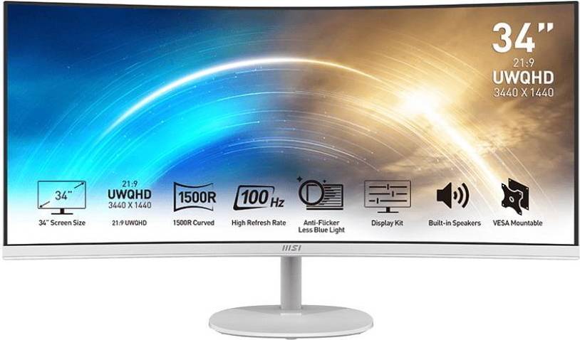 MSI PRO MP341CQW 34 Inch Monitor