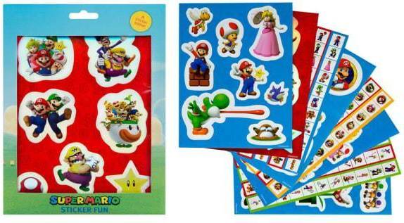 Kids Licensing Super Mario Sticker Set