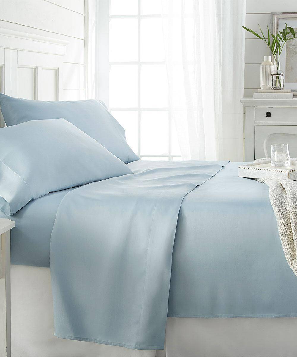 Becky Cameron Collection Thread Count Bed Sheet Blue