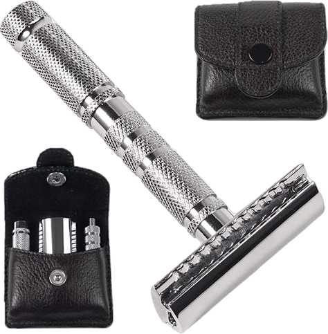 Parker Shaving A1-R 4 Piece Travel Safety Razor