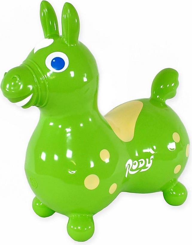 Rody Horse Inflatable Bounce & Ride, Green