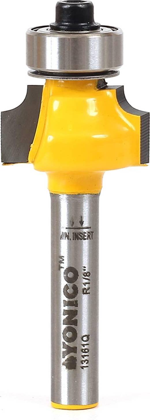 Yonico 13161q 1/8-Inch Radius Round Over Edge Forming Router Bit