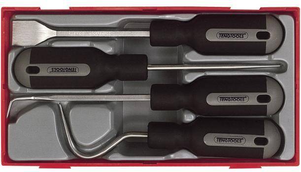Teng Tools TTSR04 Scraper Set 4 Piece Tool Kit