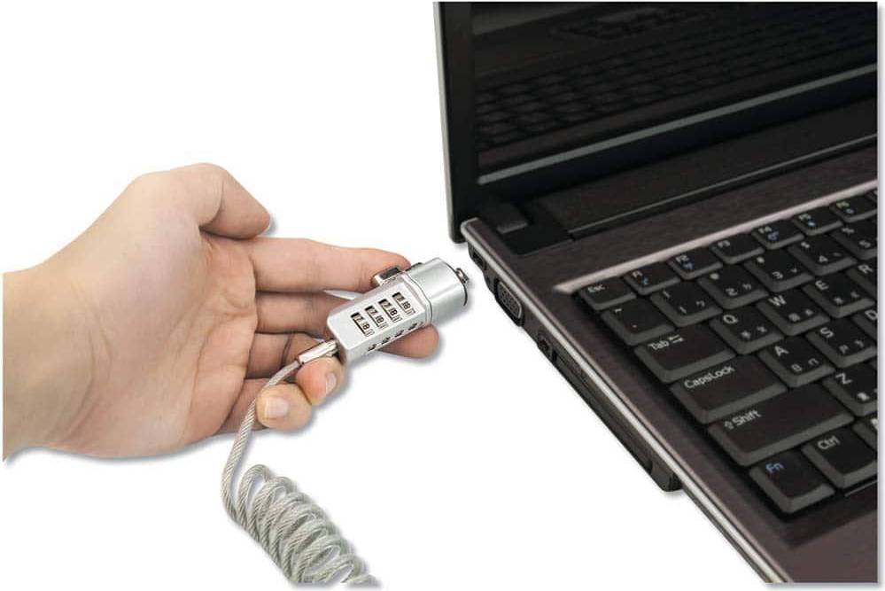 Innovera 6' Cable Length, Compact Combination Laptop Lock Cable