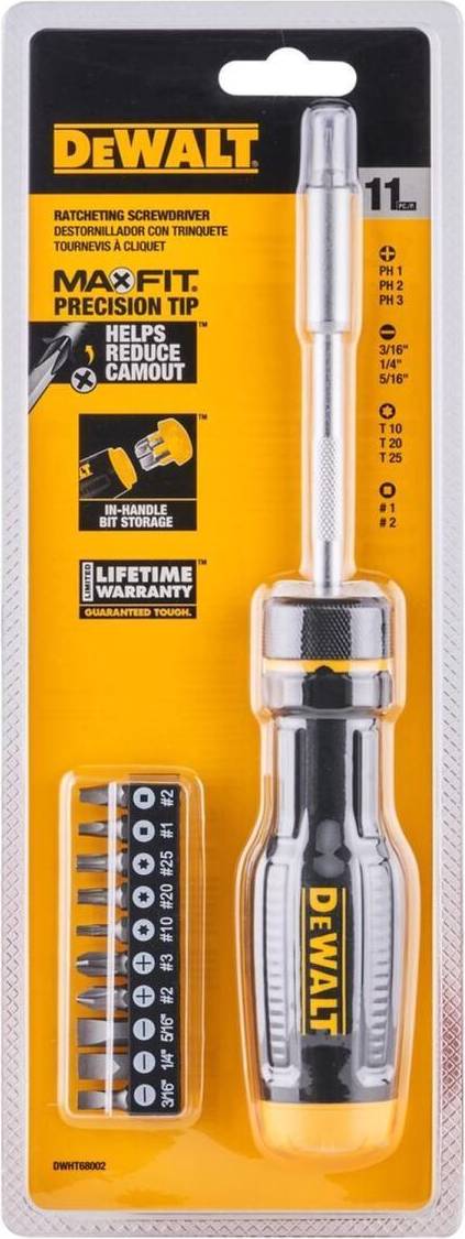 Dewalt Max Assorted Ratcheting Bit Screwdriver