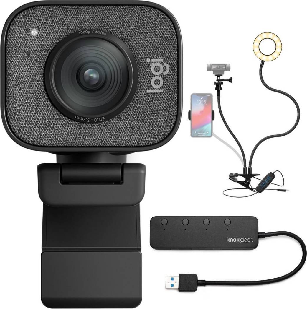 Logitech StreamCam Plus Webcam with Tripod