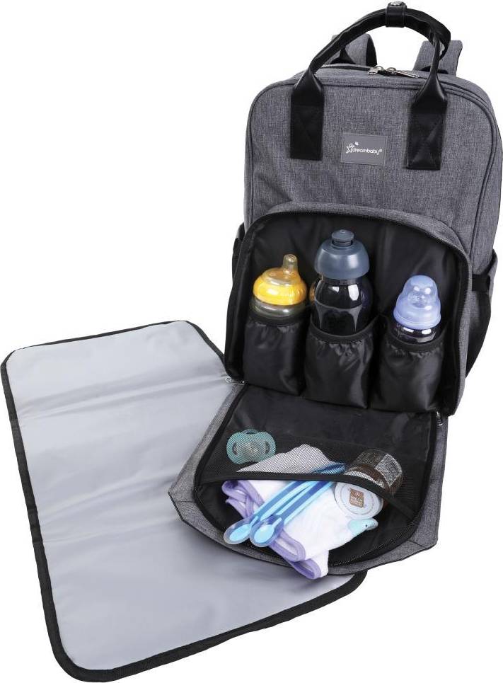 Carry All Backpack With Change Mat-Grey