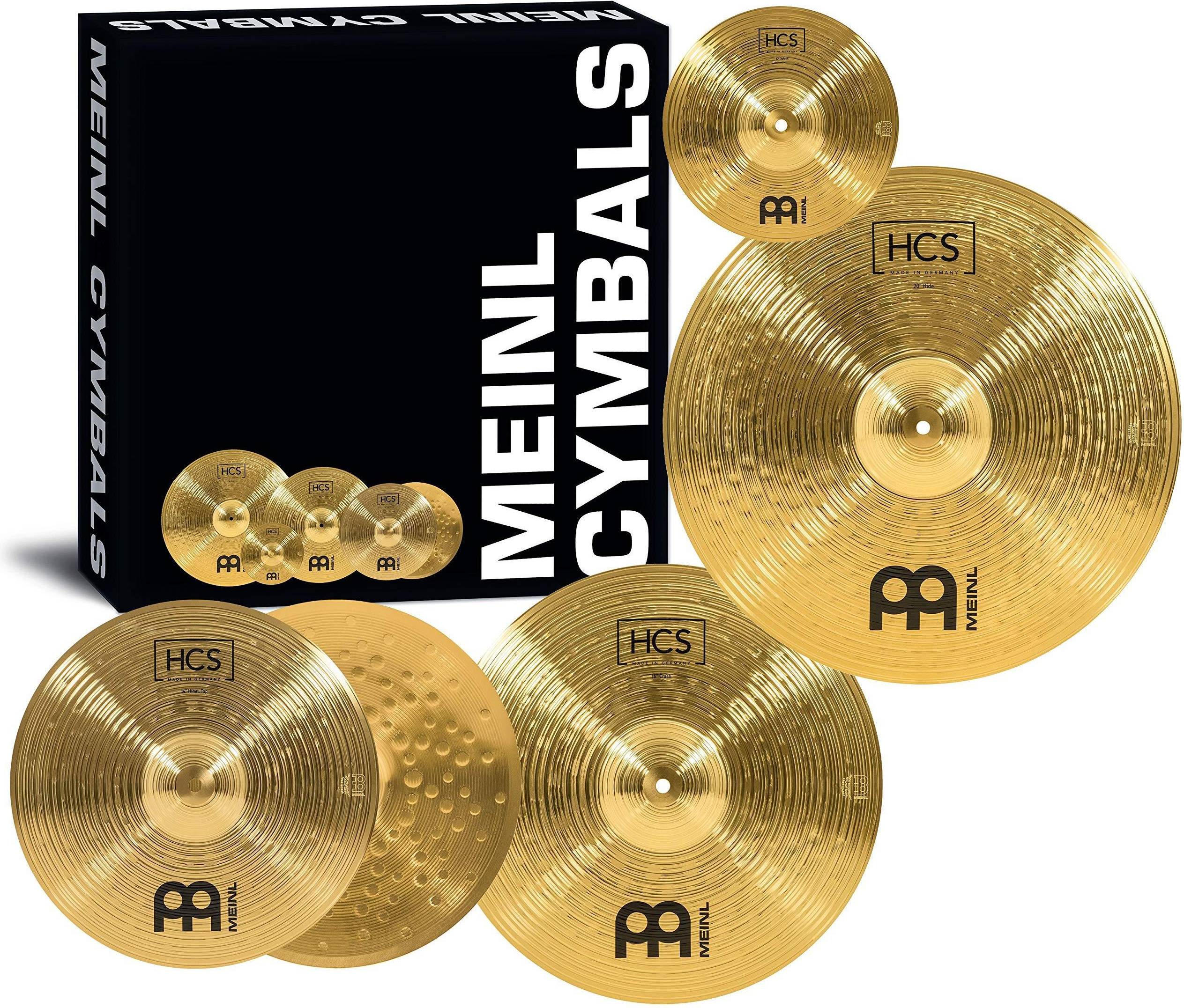 Meinl HCS Complete Cymbal Set-Up 14 Inch Hihat 16 Inch Crash 20 In Ride 10 Splash HCS141620+10