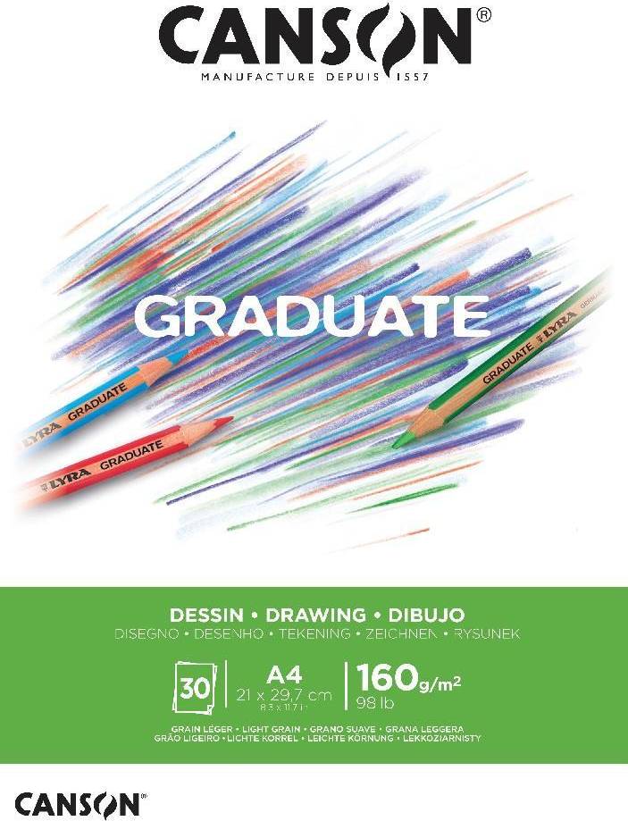 Canson Graduate Ritblock 160g 30 ark