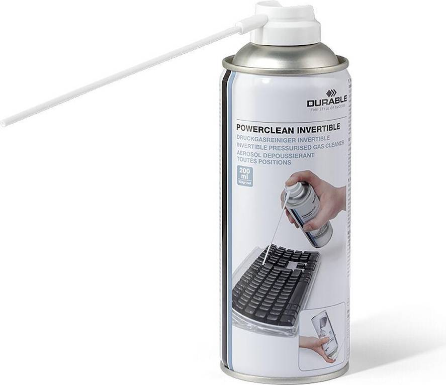 Durable Powerclean Invertible Compressed Air Cleaner 200ml
