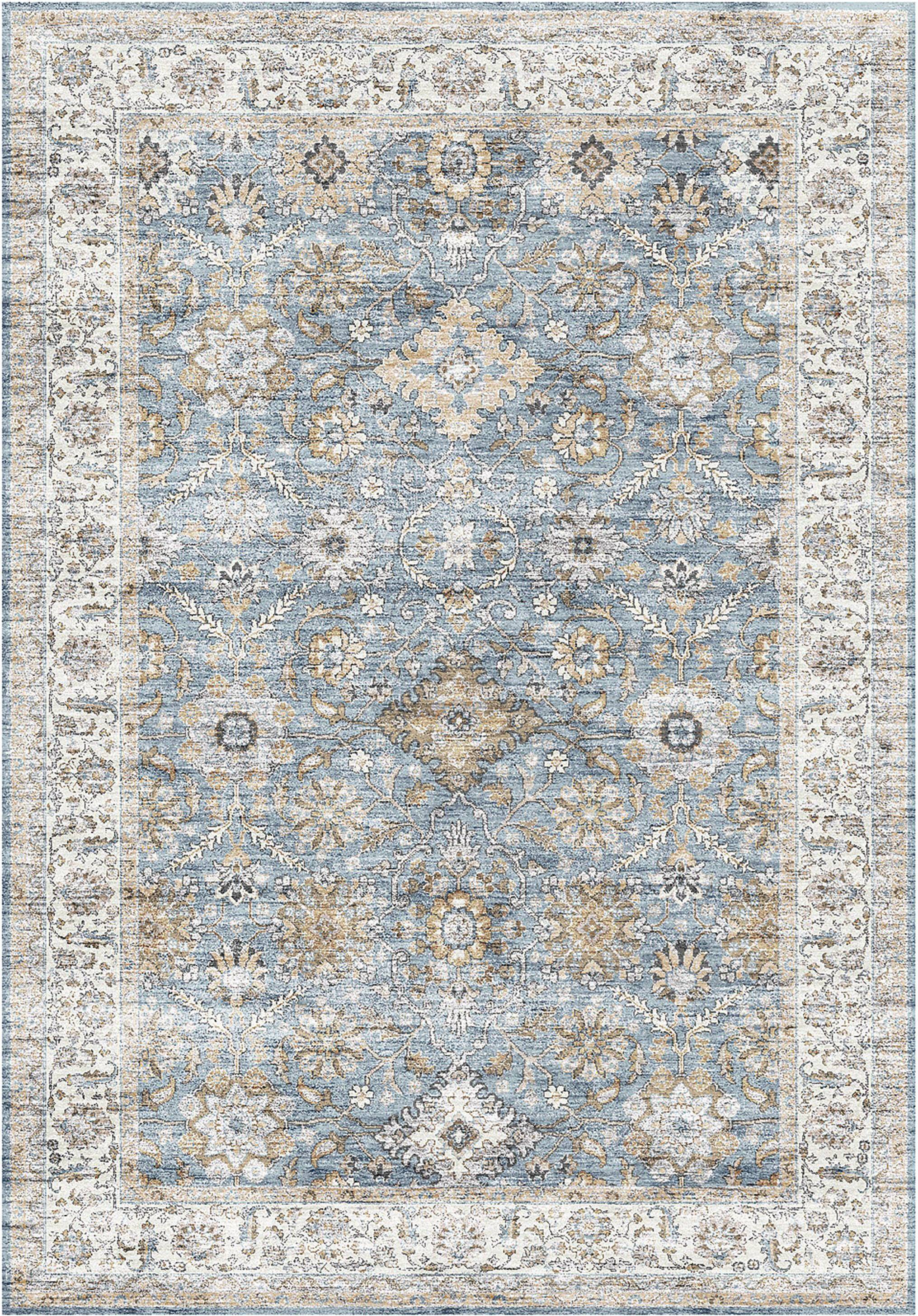 B&Q Persian Classics Samira Machine Washable Blue