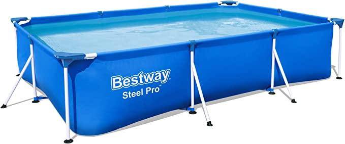 Rectangular above ground pools Bestway Rectangular Metal Frame Pool Set 3x2x0.7m