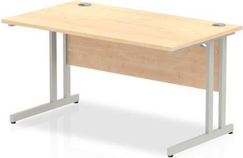 Impulse Dynamic Rectangular Straight Maple Cantilever Frame Writing Desk