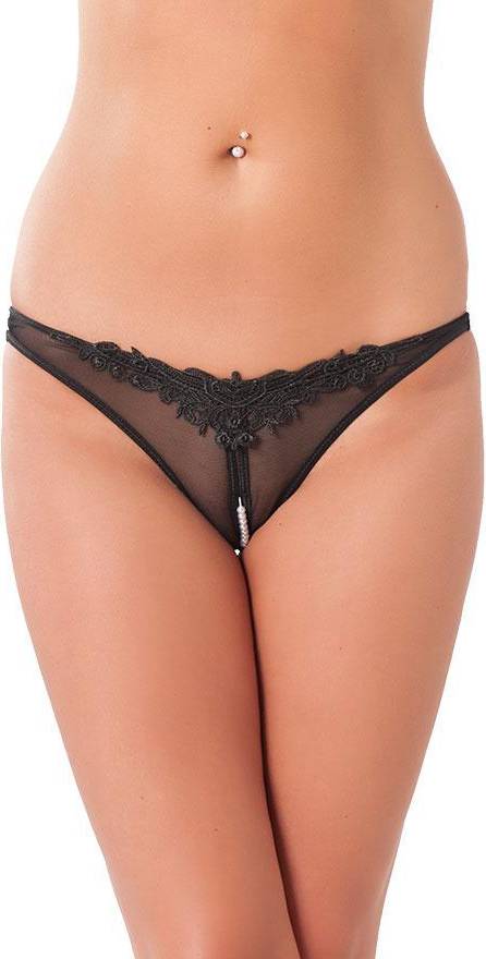 String mit Ouvert und Perlen