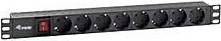 Equip Schuko 19 Inch 8-Way Multi-Socket Adapter