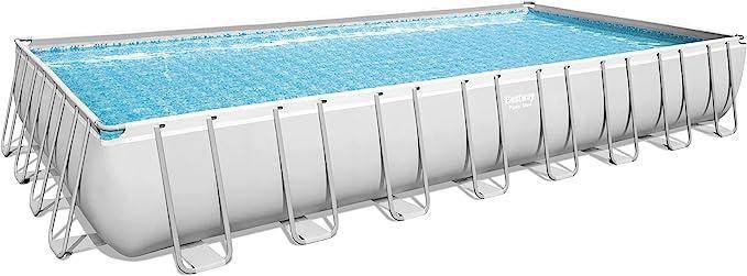 Rectangular above ground pools Bestway Rectangular Metal Frame Pool Set 9.6x4.9x1.3m