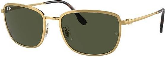Ray-Ban Male Rb3705 - Gold Frame Green Lenses